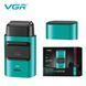 Електробритва VGR V-307 GREEN - шейвер з подвійним лезом, 9000 об/хв, 2000 mAh, LED дисплей 11171 фото 1