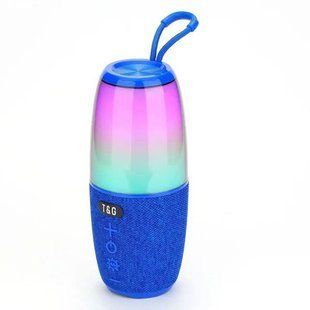 Bluetooth колонка TG644 з RGB підсвічуванням, FM-радіо, speakerphone, 15 Вт, Blue 9985 фото