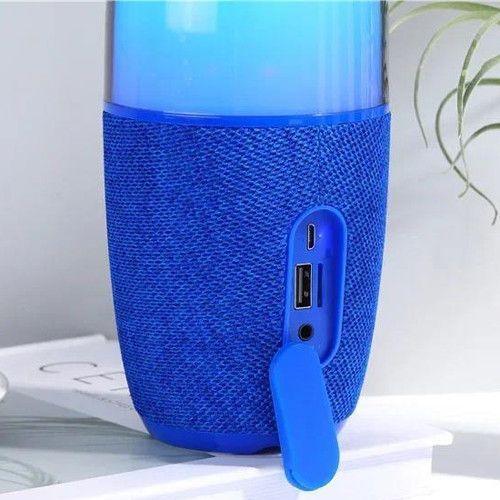 Bluetooth колонка TG644 с RGB подсветкой, FM-радио, speakerphone, 15 Вт, Blue 9985 фото