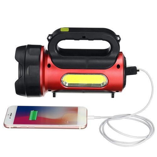 Ліхтар кемпінг переносний T93-LED+COB (white+red), power bank, Li-Ion акум., сонячна батарея, ЗП microUSB 9145 фото
