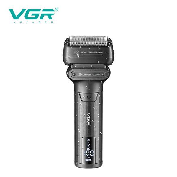 Электробритва VGR V-368 &mdash; шейвер с двойным лезвием, LED дисплеем и защитой IPX6 9110 фото