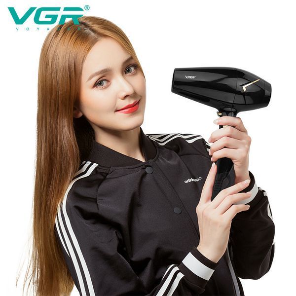Профессиональный фен VGR V-423 &mdash; мощность 2200 Вт, 3 режима, насадка-концентратор для идеальной укладки 10507 фото