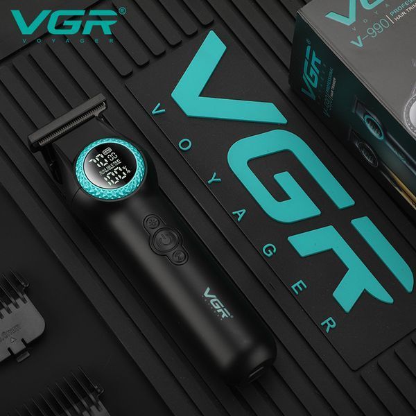 Тример VGR V-990 Green, 3 насадки, керамічне лезо, TURBO, 7000-8000 об/хв, LED дисплей 9041 фото