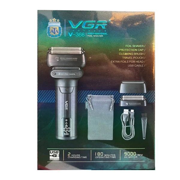 Электробритва VGR V-368 &mdash; шейвер с двойным лезвием, LED дисплеем и защитой IPX6 9110 фото