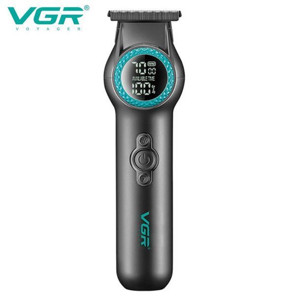 Тример VGR V-990 Green, 3 насадки, керамічне лезо, TURBO, 7000-8000 об/хв, LED дисплей 9041 фото
