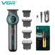 Тример VGR V-990 Green, 3 насадки, керамічне лезо, TURBO, 7000-8000 об/хв, LED дисплей 9041 фото 1