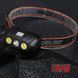 Налобный фонарь KX-215 LED+2COB, аккумуляторный, USB Type-C, 1x18650, Box 9919 фото 4