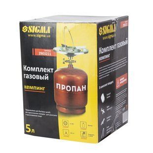 Комплект газовий балон Sigma на 5 л SIGMA 5л фото