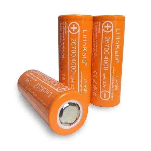 Аккумулятор 26700, LiitoKala Lii-40E, 3.2V, 4000mAh 10224 фото