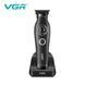 Триммер VGR V-880T BLACK, EXTERNAL ROTOR MOTOR, MIM Blade, 4 насадки, док-станция 11274 фото 1