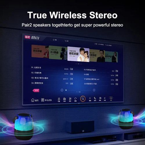 Bluetooth-колонка з RGB підсвічуванням XM-A68, мікрофон 10458 фото