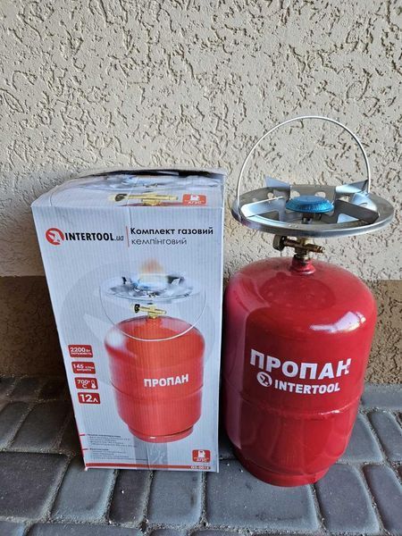 Комплект кемпінговий газовий 12 л INTERTOOL GS-0012 12 фото