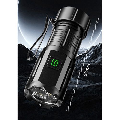 Ліхтар F30-3XPG акумуляторний, 3&times;XPG LED, 1&times;16340A, магніт, чохол, USB Type-C, індикатор заряду 10153 фото