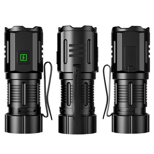 Ліхтар F30-3XPG акумуляторний, 3&times;XPG LED, 1&times;16340A, магніт, чохол, USB Type-C, індикатор заряду 10153 фото