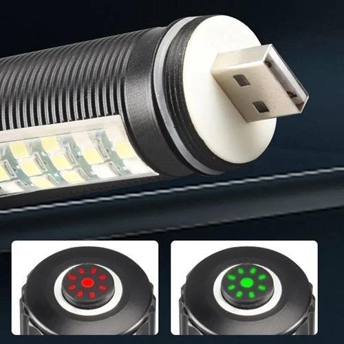 Ліхтар SY-2209 P50+18SMD RGB, акумуляторний, USB заряджання, Zoom 9935 фото