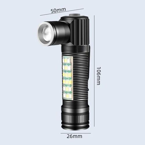 Ліхтар SY-2209 P50+18SMD RGB, акумуляторний, USB заряджання, Zoom 9935 фото
