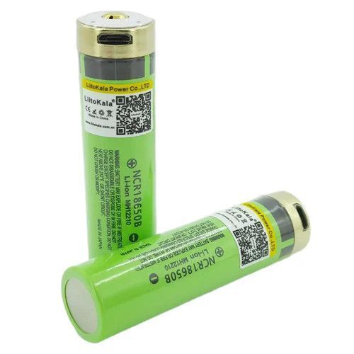 Акумулятор 18650, LiitoKala USB-34B, 3400mah, із вбудованим USB портом для заряджання, захист 10219 фото