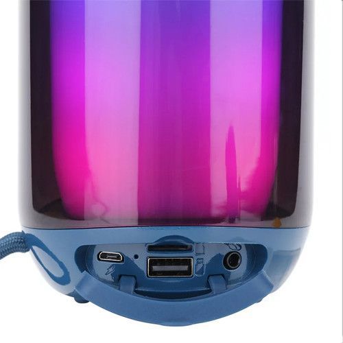 Bluetooth колонка TG651 з RGB підсвічуванням, FM-радіо, speakerphone, 15 Вт, Blue 9982 фото