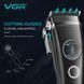 Машинка для стрижки VGR V-880C BLACK, EXTERNAL ROTOR MOTOR, MIM Blade, 11 насадок, док-станція 11277 фото 5