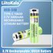 Акумулятор 18650, LiitoKala USB-34B, 3400mah, із вбудованим USB портом для заряджання, захист 10219 фото 1