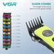 Машинка для стрижки VGR V-880C BLACK, EXTERNAL ROTOR MOTOR, MIM Blade, 11 насадок, док-станція 11277 фото 4