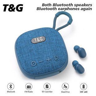 Bluetooth-колонка з навушниками TG813, з функцією speakerphone, радіо 10012 фото