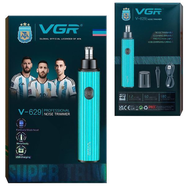Тример для носа та вух VGR V-629 BLUE 11329 фото