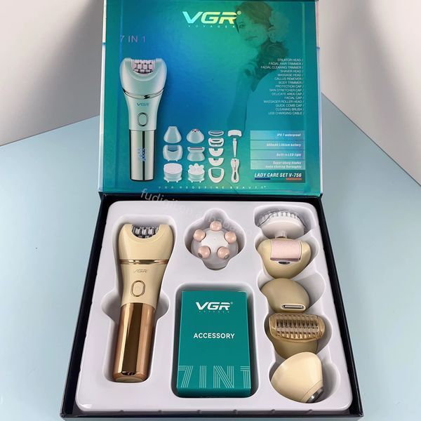 Епілятор VGR 7 в 1 V-756 GOLD &ndash; преміальний догляд за шкірою в домашніх умовах 11202 фото