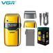 Електробритва VGR V-350 GOLD - шейвер з подвійною сіткою, триммером та LED-дисплеєм 9065 фото 1