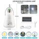 Світлодіодна LED лампа акумулятором Yajia FA-3630, 28W, E27, 2x18650, сонячна панель, гачок, ЗУ microUSB 10072 фото 1