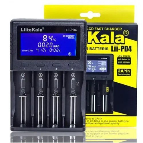 Зарядний пристрій LiitoKala Lii-PD4, 4хАА /ААА/A /14500 /16340 /18350 /18650 /26650, LiFePO4, NiCd/NiMH 9414 фото