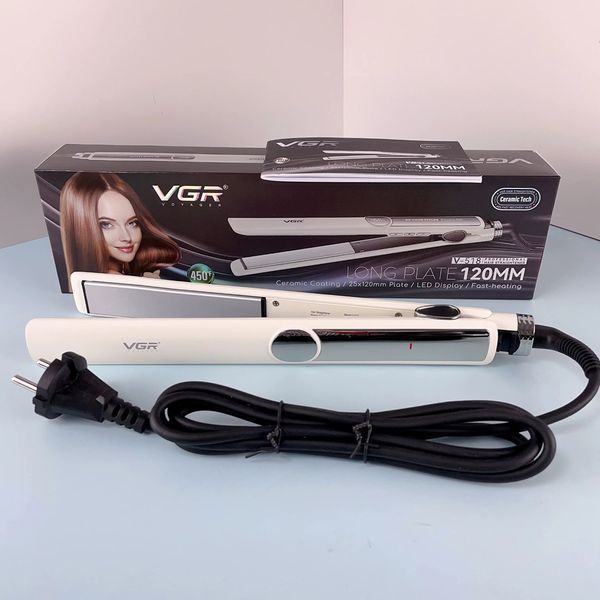 Плойка для волосся VGR V-518 WHITE - кераміка, LED дисплей, температура до 230 &deg; C 11197 фото