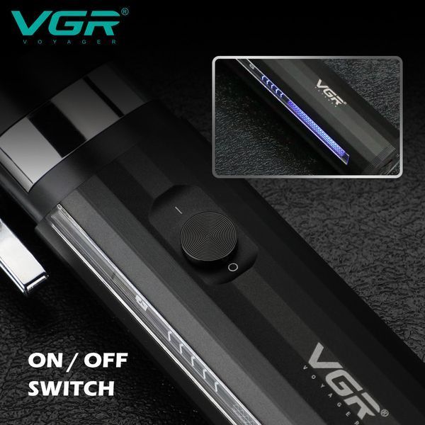 Акумуляторна машинка для стрижки VGR V-687, 4 насадки, LED дисплей 11280 фото