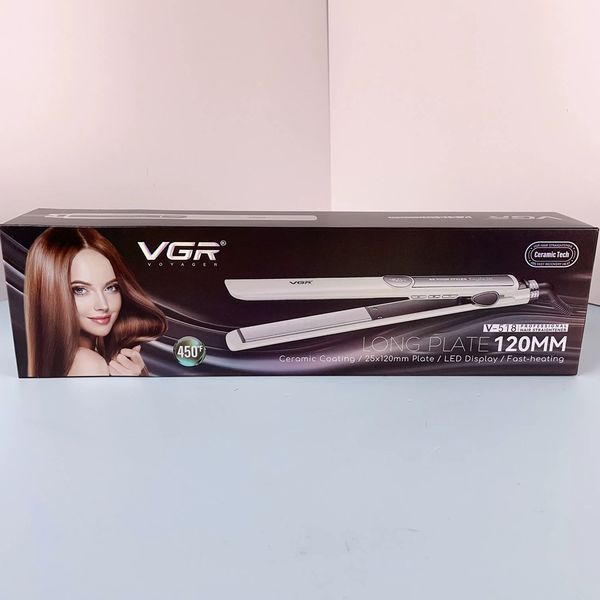 Плойка для волосся VGR V-518 WHITE - кераміка, LED дисплей, температура до 230 &deg; C 11197 фото
