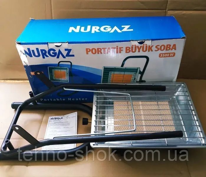 Обогреватель газовый, инфрокрасная горелка,портативный обогреватель NURGAZ NG-310-P 310-P фото