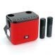 Bluetooth-колонка TG 545DK, c функцией speakerphone, радио, red, 2 микрофона, фонарь 9999 фото 1