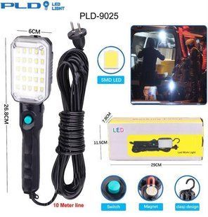 Фонарь переносной WORKING PLD-9025-25SMD, 220V, кабель 10м, магнит, крюк 9512 фото