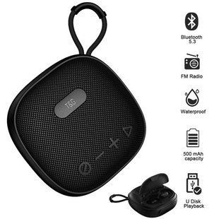 Bluetooth-колонка з навушниками TG813, з функцією speakerphone, радіо 10011 фото