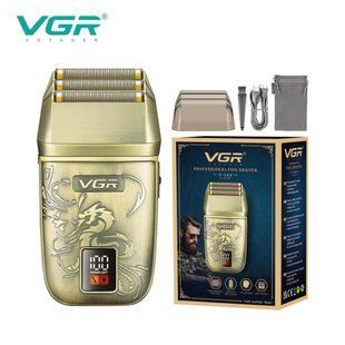 Електробритва VGR V-349 - потрійне лезо, LED-дисплей, IPX6 вологозахист, шейвер з триммером 9064 фото