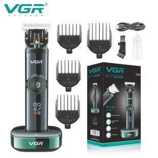 Компактная машинка для стрижки VGR V-671 с LED-дисплеем и 4 насадками 10523 фото