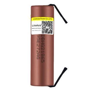 Акумулятор високострумовий 18650, LiitoKala HG2-N, 3000mah, з контактами під паяння 8947 фото