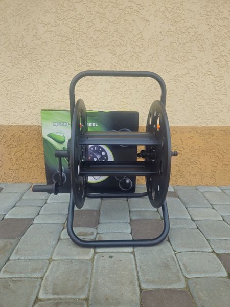 Котушка для поливального шланга металева Metal hose reel 1/2" (100 метрів) 3903 фото