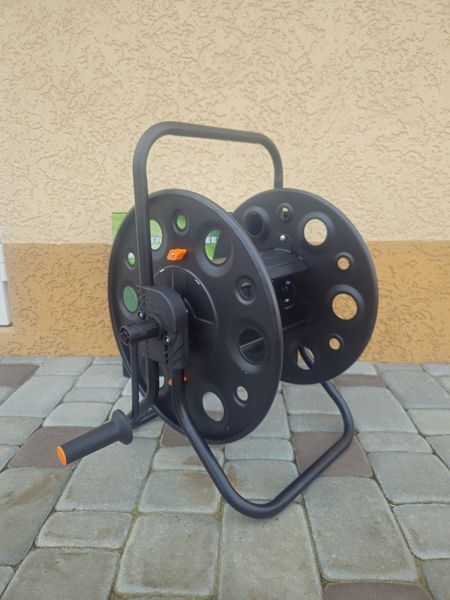 Котушка для поливального шланга металева Metal hose reel 1/2" (100 метрів) 3903 фото