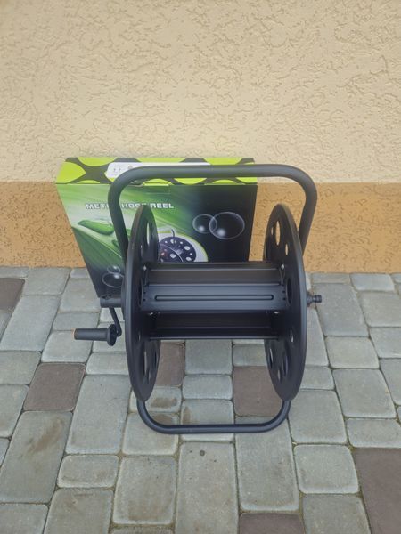 Котушка для поливального шланга металева Metal hose reel 1/2" (100 метрів) 3903 фото