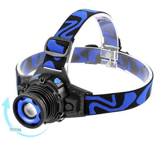 Фонарь налобный W001-XPE, ЗУ 220V/12V, встроенный аккумулятор, zoom 3791 фото