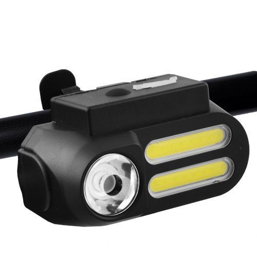 Велоліхтар BL-611-1LM+2COB, 1x18650, ЗУ microUSB 8456 фото