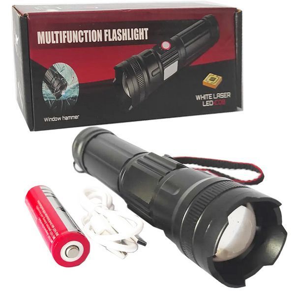 Фонарь BL-6525-GT100, 1x18650, zoom, ЗУ Type-C 9099 фото