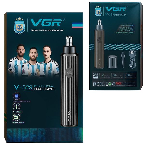Триммер для носа и ушей VGR V-629 BLACK 11328 фото