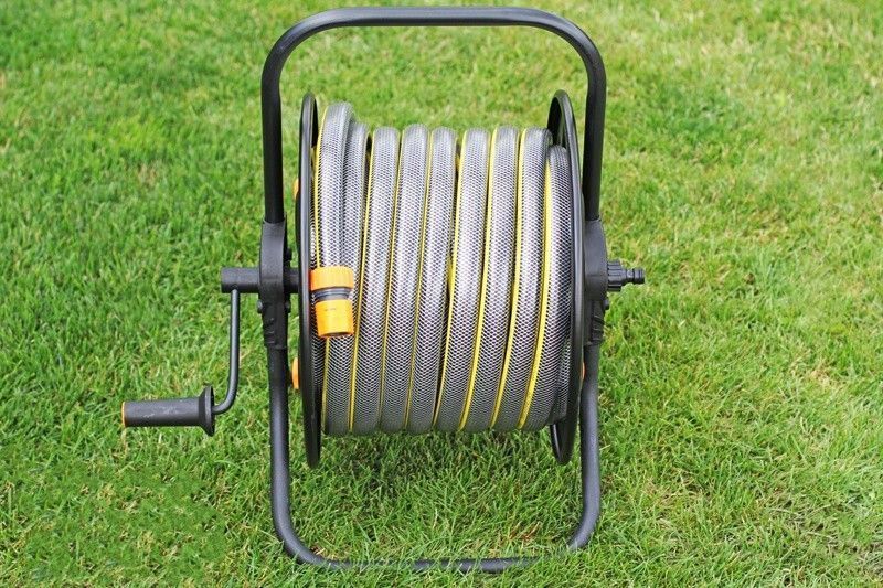 Котушка для поливального шланга металева Metal hose reel 1/2" (100 метрів) 3903 фото