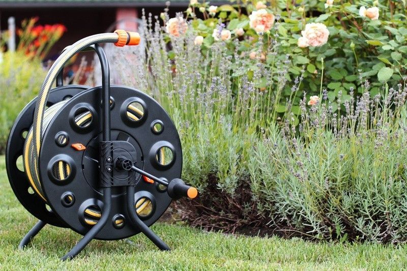 Котушка для поливального шланга металева Metal hose reel 1/2" (100 метрів) 3903 фото